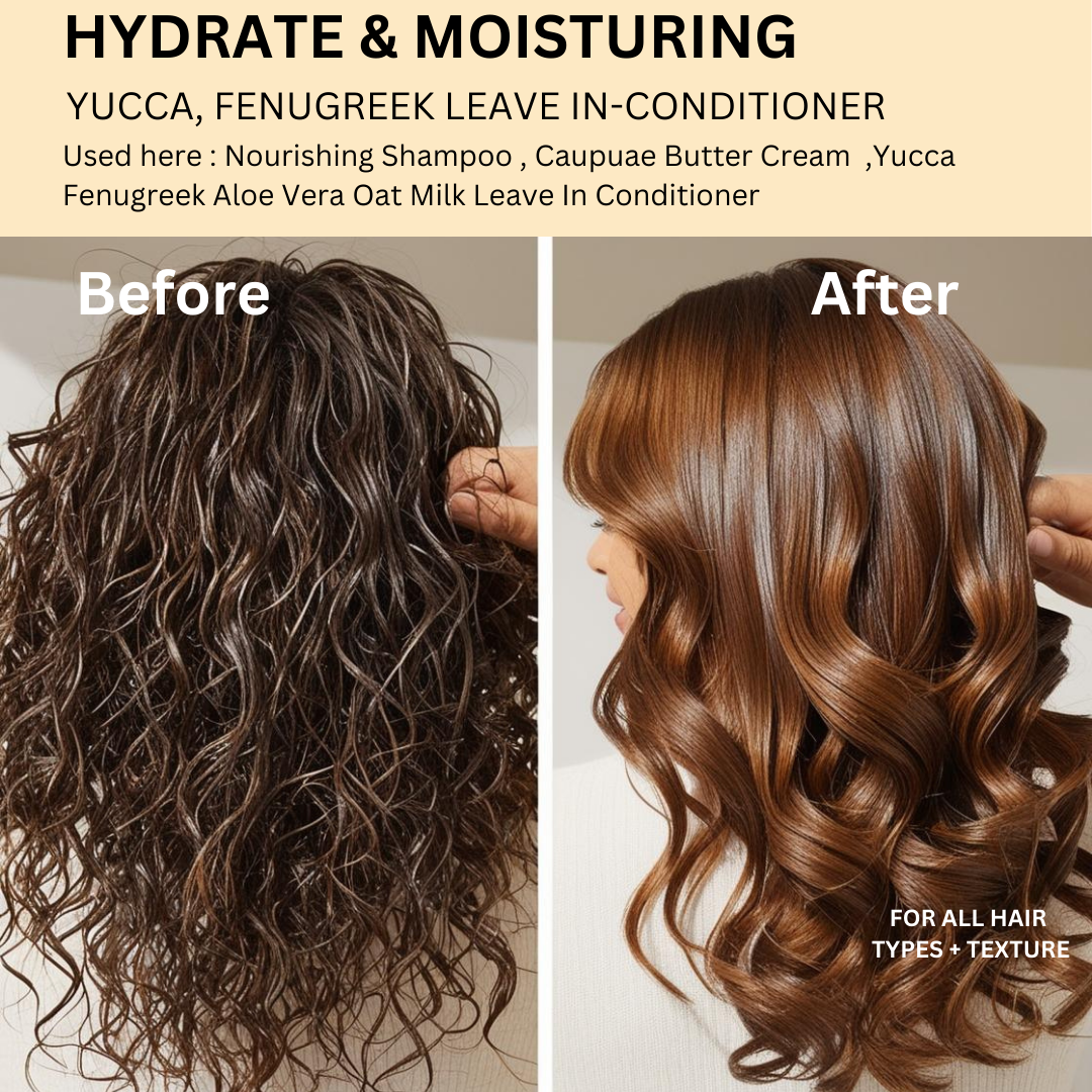 Yucca , Fenugreek, Aloe Vera & Oat Leave in Conditioner