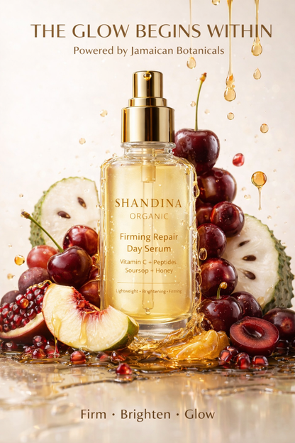 FIRMING REPAIR DAY SERUM with Vitamin C, Peptides &amp; Soursop