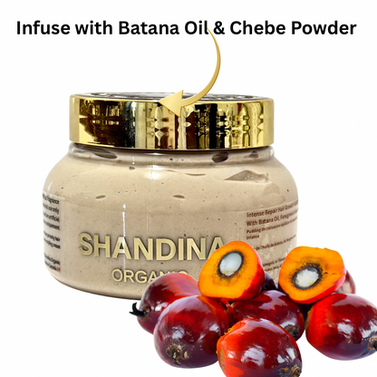 Intense Repair Hair Growth Pudding with Batana Oil, Chebe Powder, Fenugreek &amp; Aloe